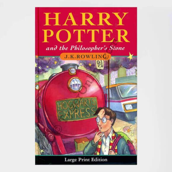 Harry Potter and the Philosopher's Stone Large Print UK Bloomsbury 1st Edition 1st Print: by J.K. Rowling (Author)