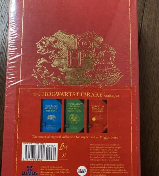 9781408834824 Harry Potter Hogwarts Box Set Sealed - Back of the Box